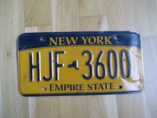 Nummernschilder USA Sammlung New York - Empire State Auto Kennzeichen Original