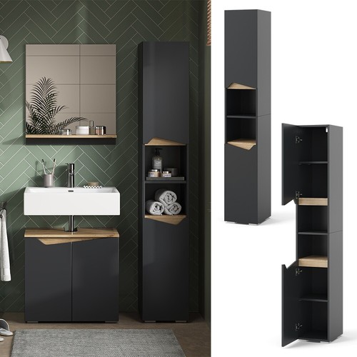 Hochschrank marelle anthrazit - hochschrank,