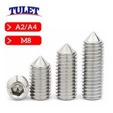 M8 DIN 914 Edelstahl A2 A4