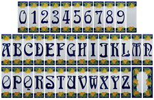 Hausnummer Keramik Zahlen