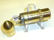 VINTAGE BULLET BRASS POCKET LIGHTER - PATRONEN-FEUERZEUG - KASCHIE ? - 1930