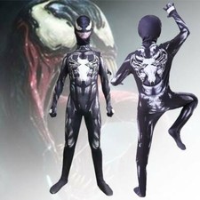 Halloween Kinder Venom Spider-Man Superhelden Jungen Cosplay Overall Kostüm