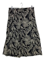 GREEN COTTON 3/4-Hose Damen Hose Gr. DE 46 schwarz-weiß Casual-Look