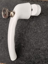 Hoppe Fenstergriff für KS-Fenster , Typ Tokio , weiß , RAL 9016 , abschließbar