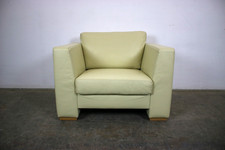 Designer Sessel von Musterring Leder Creme Einsitzer Sofa