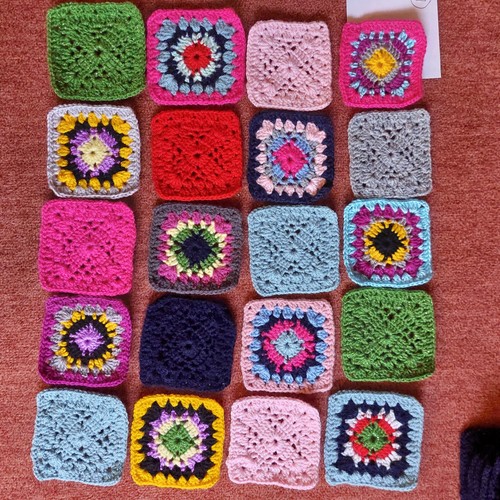 Handmade crochet granny - 20,