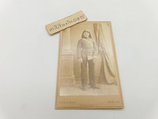 TOP CDV Studio Portrait ca 1885 Berlin Feuerwehrmann in Uniform Haueb Krone