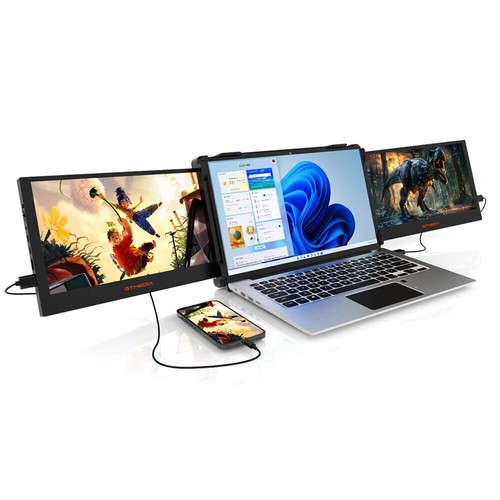Dual triple tragbarer monitor - tragbarer,