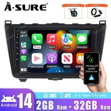 DAB Android14 Wireless Carplay BT GPS Autoradio Navi Für Mazda 6 GH GG 2007-2012