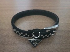 Prada Armband Wildleder mit Kristallen Bracelet schwarz Glitzer, Rechnung OVP