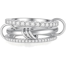 Ring Damen Stapelbar Mehrlagig