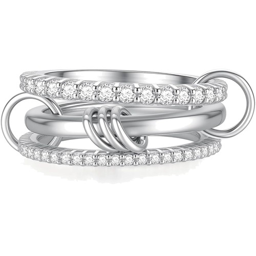 Ring damen stapelbar mehrlagig - ring,