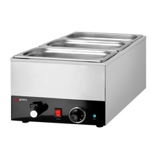 GGM Gastro Elektro Bain-Marie Warmhaltebehälter Speisenwärmer mit Ablasshahn