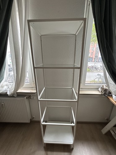 Weißes vitrinenregal mit - weißes,
