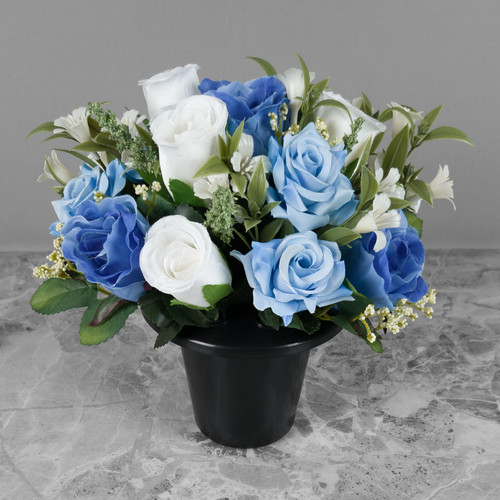 Künstlicher grabtopf blumen - grabtopf,
