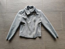 Jacke leder imitat grau blazer - leder,