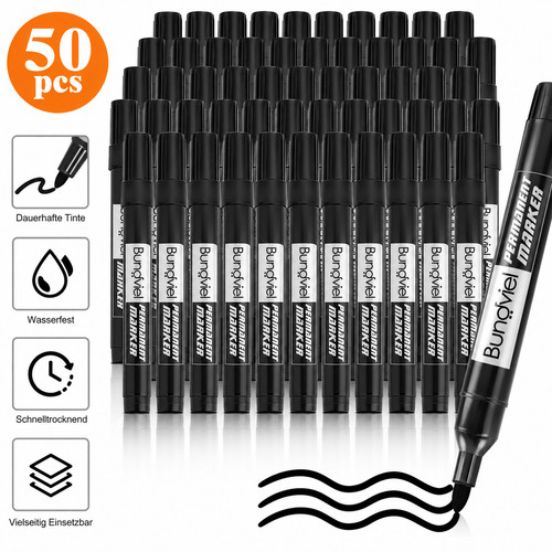 Permanent marker schwarz - permanent,