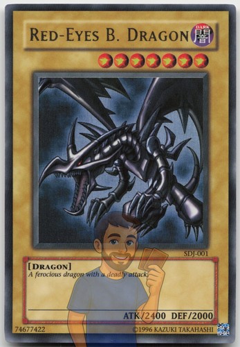 Red eyes black dragon - black, sdj-001