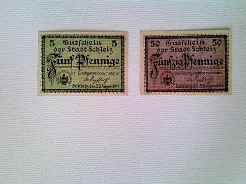 Banknoten notgeld stadt - notgeld,,