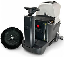 DeTec. Aufsitz-Scheuersaugmaschine Reinigungsmaschine DT-FL70 mit 2 Akkus 56cm Ø