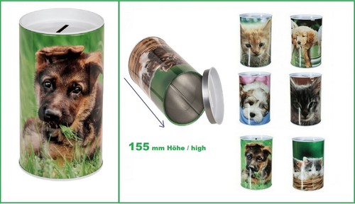 Schäferhund-Welpe-Spardose-Hu
