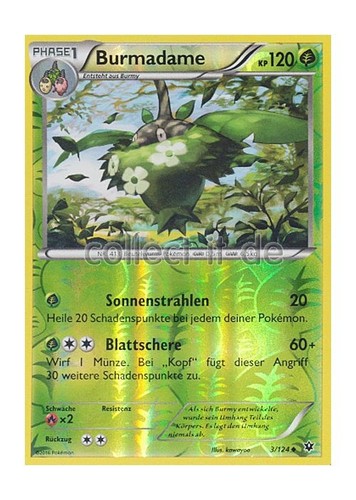 Pokemon 124 burmadame xy - 3/124,