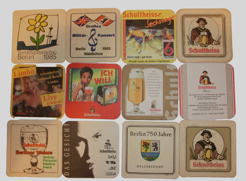 Alte bierdeckel - 12,