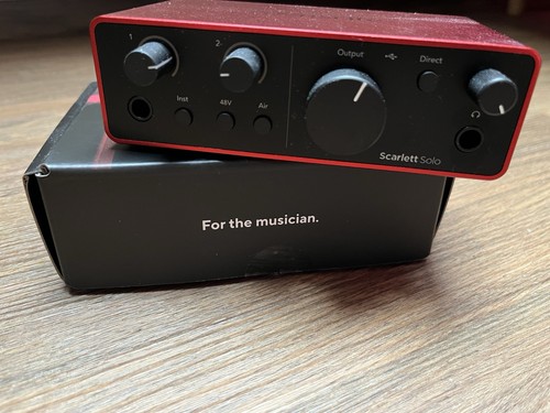 Focusrite scarlett solo - focusrite, 4th