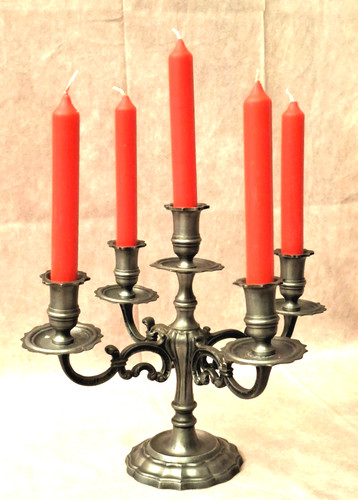 Zinn kerzenleuchter 1530g - zinn,