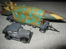 V2 Rakete auf Transportanhänger mit Hanomag Zugmaschine. (Wiking 1:87)