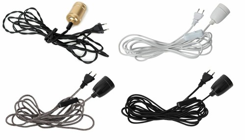 Textilkabel kabel mit fassung - textilkabel,