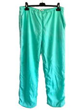 Vintage  Nylon Sport Hose sweat pant grün türkis Gr.   L