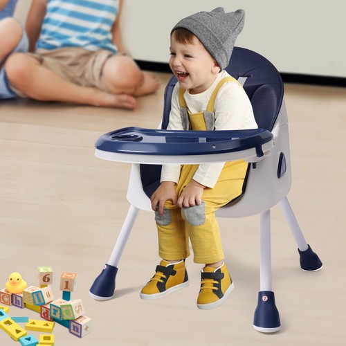 Blau klappbar kinderhochstuhl - blau,