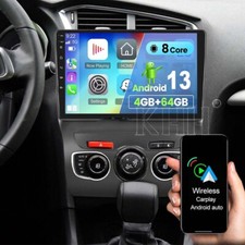 64GB Android 13 Apple Carplay Autoradio GPS NAVI KAM Für CITROEN C4 II 2010-2018