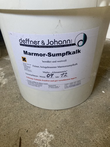 Marmorsumpfkalk holzgebrannt - marmorsumpfkalk,