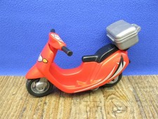 Motorroller, rot mit Topcase