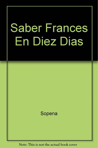 Saber frances diez - en,