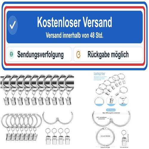Stück vorhangringe mit - stück,