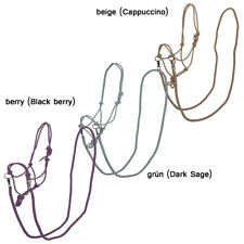 Knotenhalfter mit Zügeln schwarze Beschläge