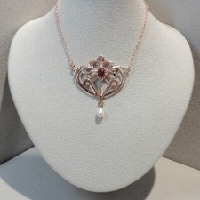 Granatschmuck Collier Granat