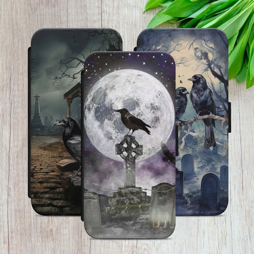Gothic raven flip case für - case,