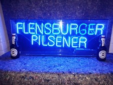 Flensburger Pils Leuchtreklame Neonwerbung Neonwerbung Dimmbar Bar  Werbung