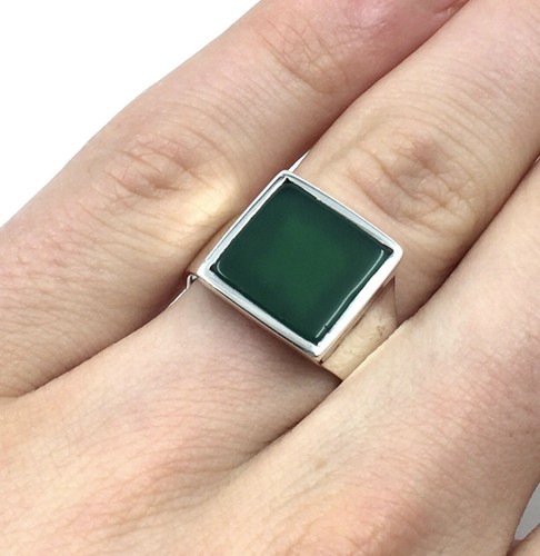 925 silber ring grüner - silber,