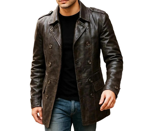 Herren used braun - braun, trenchcoat