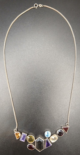 Handgefertigtes collier silber - collier,