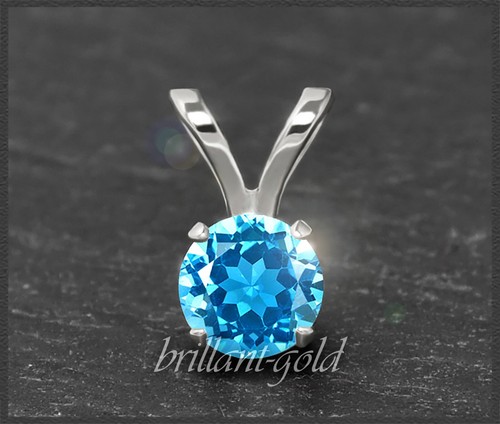 Anhänger mit aquamarin blauer - anhänger,