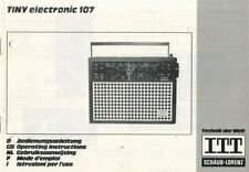 ITT Schaub-Lorenz - TINY electronic 107 - Bedienungsanleitung - To-995
