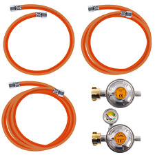 Gasschlauch Druckminderer Regler Manometer 50mbar Propangasschlauch 80 150 200cm