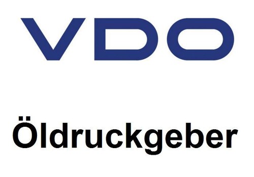 Vdo öldruckgeber ölmanometer - vdo,