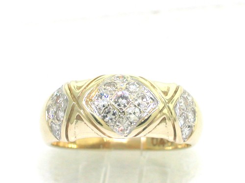 Diamant ring 585 gelbgold - diamant,